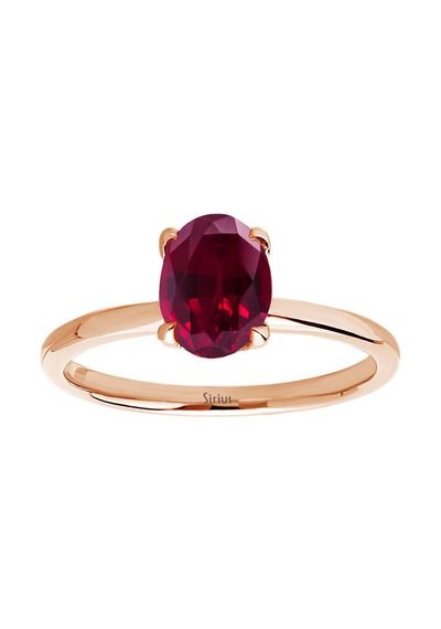 Sirius Oval Kesim Pembe Turmalin Tektaş Yüzük 0831R0018