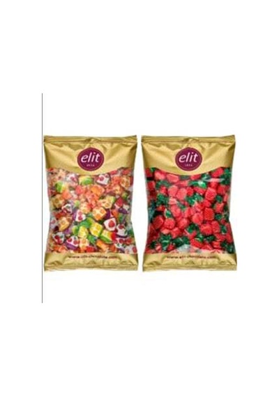 Elit Çilek Dolgulu Ve Karışık Meyve Dolgulu Şeker 2 Kg