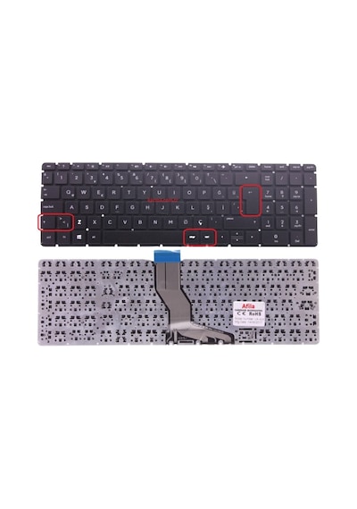 HP Uyumlu Pavilion 15-Ab208Nt, 15-Ab209Nt Klavye (Siyah Tr) Büyük Enter - 538143505