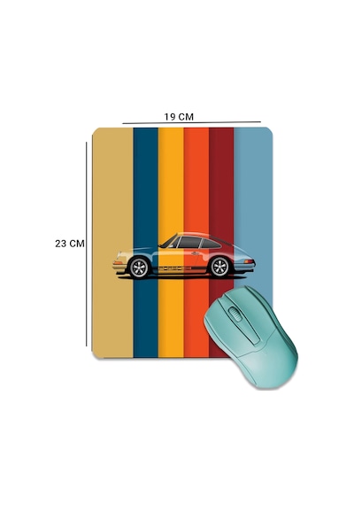 Sonictouch Renkli Araba Temalı Pürüzsüz Yüzey Kaymaz Taban Dikişsiz Kenar Gamer Oyuncu Mouse Pad 19x Mousepad