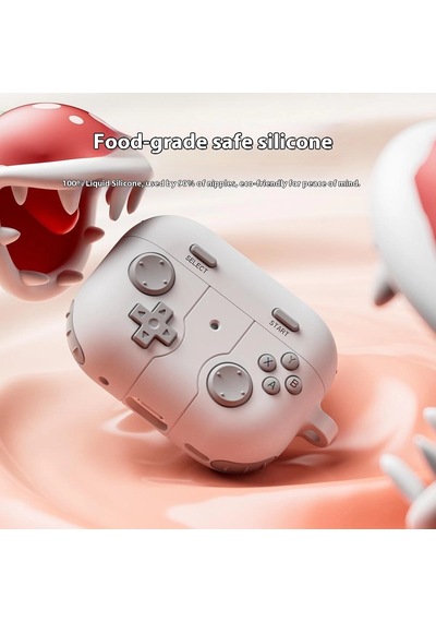 Caseonn Apple Uyumlu AirPods Pro 3 Kılıf Retro Gamepad Siyah