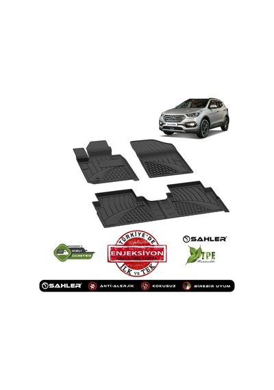 Hyundai Santa Fe 2018+ Uyumlu Lux Seri Sahler Oto Paspas