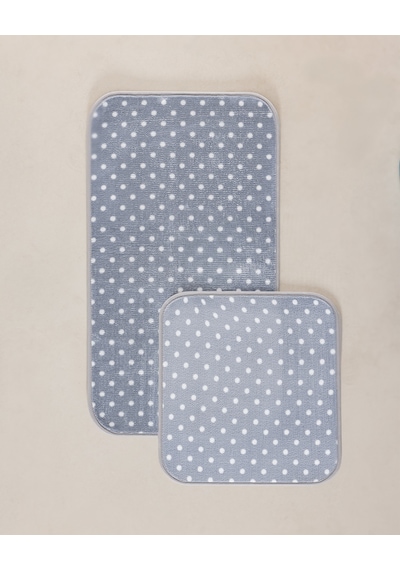 Madame Coco Brume Puantiyeli 2'li Banyo Paspası - Gri 8684427127742 Gri