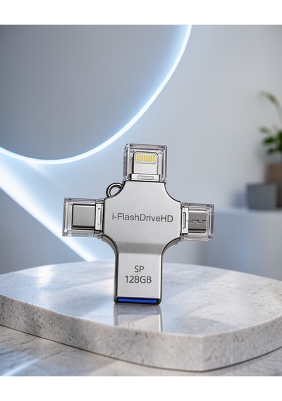 128gb 4in1 Flash Bellek Type-c Lightning Microusb Usb-a Model: 4in1otg128gb-1