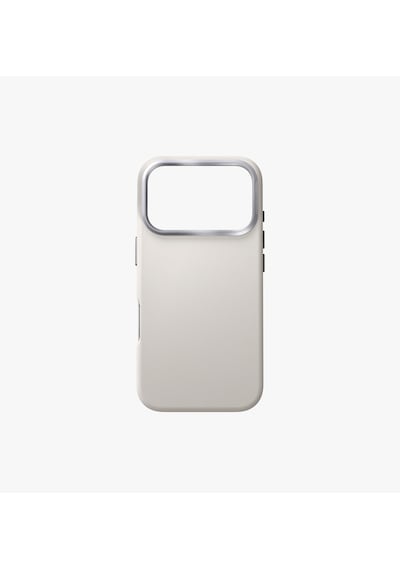 Apple Uyumlu iPhone 17 Pro Max Kılıf Lyden Vegan Deri Kaplama İnovatif Görünüm Magsafe Premium Kapak Gri