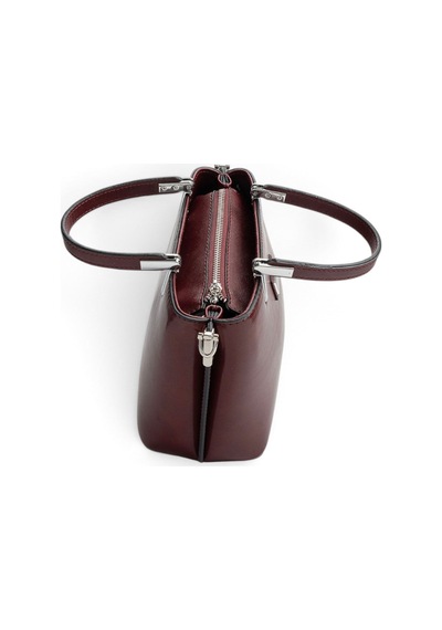 Silver & Polo Silver Polo Bordo - Bordo Düz Cilt Kadın El Çantası Sp987