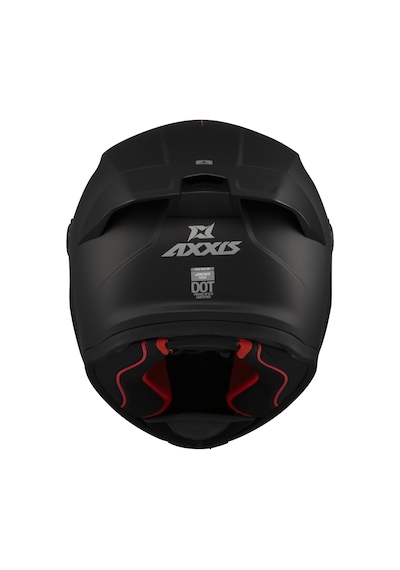 Axxis Full Face Ece 22.06R Fenix Solid A1 Kaplı Motosiklet Kaskı Siyah