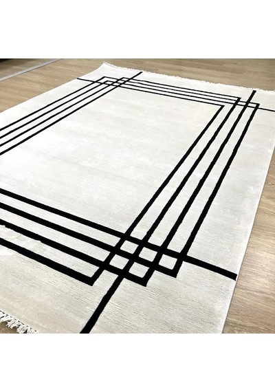 Hoom Rugs Casa 6004 Modern Salon Halısı Beyaz