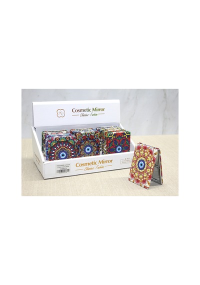 4 Adet Taşlı El Aynası Dikdörtgen İnce Tasarım Cep Ayna Ve Hand Mirror Pocket Mirror 8,5x6 Cm
