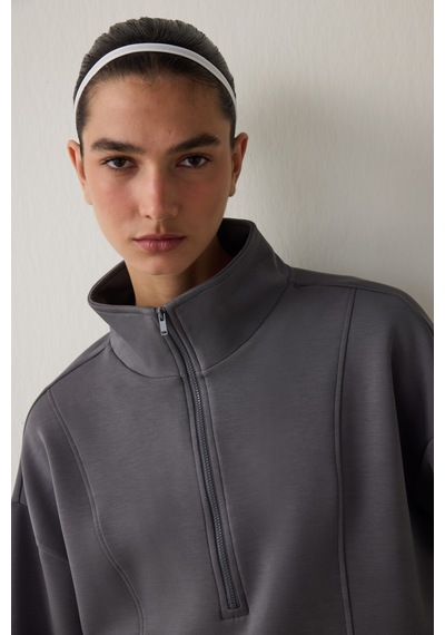 Penti Silky Feel Half Zip Sweatshirt