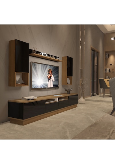 Decoraktiv Trendstyle 5220das Mdf Tv Ünitesi Tv Sehpası Pera - Siyah