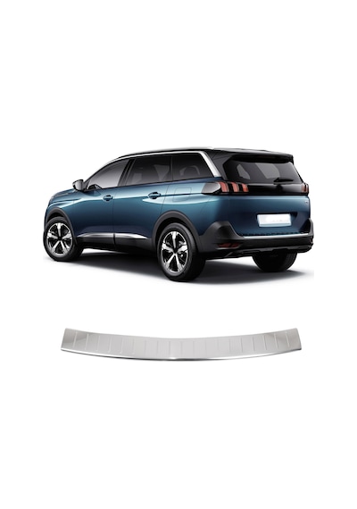 Peugeot 5008 Uyumlu 2016-2023 Krom Arka Tampon Üstü Koruma