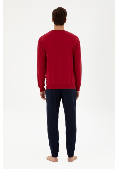 U.s. Polo Assn. Erkek Bordo Pijama Takım 50301712-vr014 Bordo