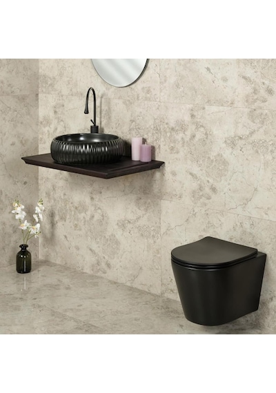 Eva Banyo Lena E-4161S Tezgah Üstü Porselen Lavabo