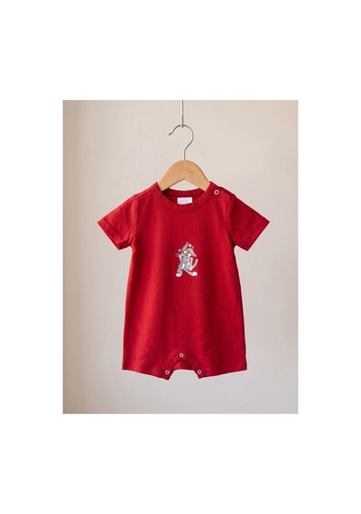 Fuar Baby Miniklere Özel Kız & Erkek Bebek Pamuklu Kısa Paça Tulum Tavşan Desenli Fuar Baby Miniklere Özel Kız & Erkek Bebek Pamuklu Kısa Paça Tulum Tavşan Desenli
