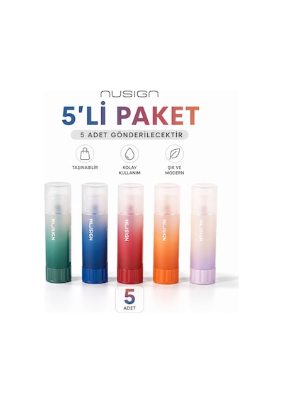 Nusıgn Güçlü Yapıştırıcı Stick 8g Şeffaf Güçlü 5 Adet