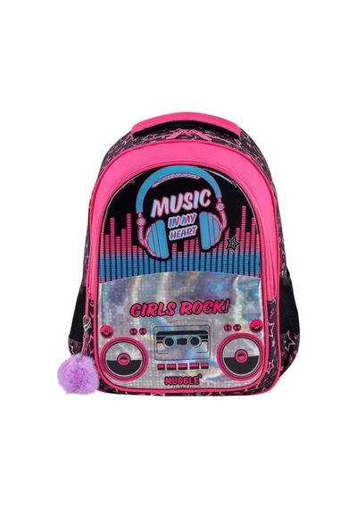 Muggle Okul Çantası Music Siyah Mu 7143 / Muggle Karışık