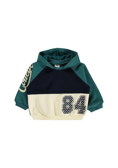 Civil Baby Kapüşonlu 6-18 Ay Sweatshirt - Yeşil Zümrüt Yeşili