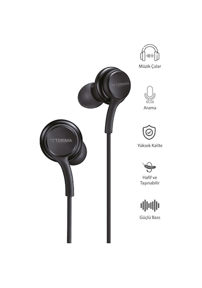 Torima S10 3.5 MM Kulak İçi Kablolu Kulaklık