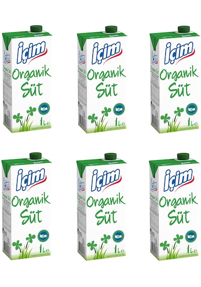 İçim Organik Süt 1 Lt X 6 Adet