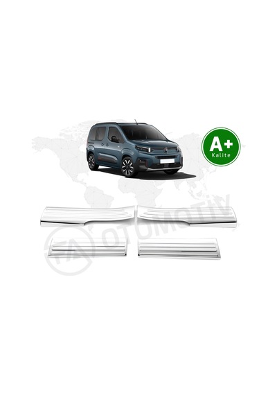 Citroen Berlingo Krom Kapı Eşiği Kaplaması 2024 Model Ve Sonrası