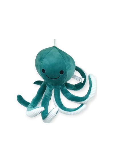 Peluş Sevimli Ahtapot 30 Cm - Yeşil