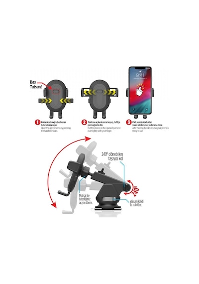 Automix Telefon Tutucu Teleskopik 44544