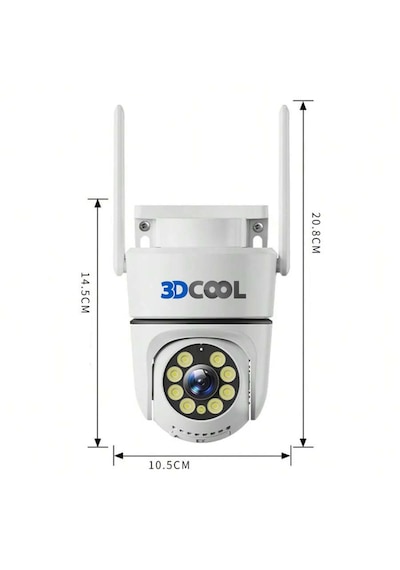 3dcool 3d-1100wf Hieasy Fullhd 1080p Pt Harekete Duyarlı Wi-fi Kablosuz Kamera