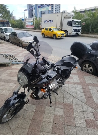 Zeus Motor 2007-2009 Kawasaki Versys 650 Kle Uyumlu Uzun Cam Füme