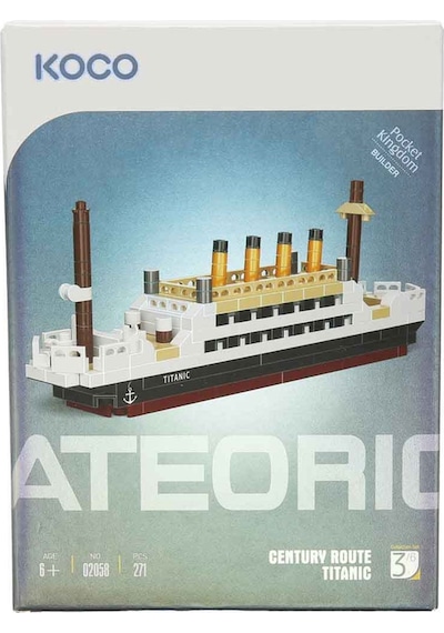 Titanic Yapım Seti 271 Parça Mini Model 13,5 Cm Resimli Talimatlı Yapı Oyuncak Seti