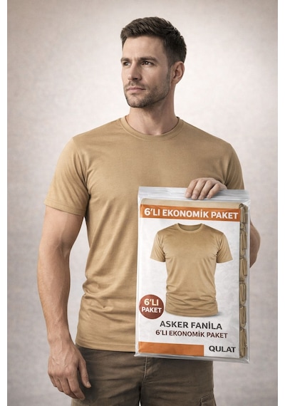 Qulat Asker Fanila 12'li Ekonomik Paket-bedelli Askerler İçin Uygundur Haki