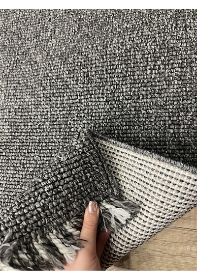 Sanat Halı Lora Plus 3954 Antrasit İskandinav Halı Antrasit