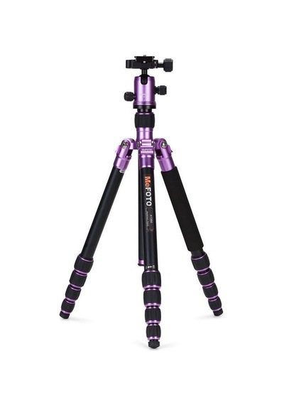 Benro Mefoto A-1350Q1 Roadtrip Aluminum Travel Tripod Kit (Purple