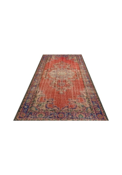 Klasık Modern Vıntage Eskıtme El Dokuma Halı 158 X 281 Cm 9610
