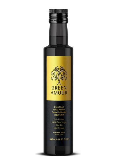 Green Amour Erken Hasat Soğuk Sıkım Natürel Sızma Zeytinyağı 500 ML
