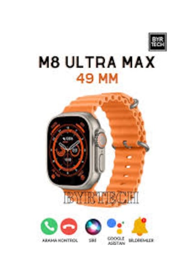 Berat M8 Ultra Max 44 MM Akıllı Saat (Distribütör Garantili)