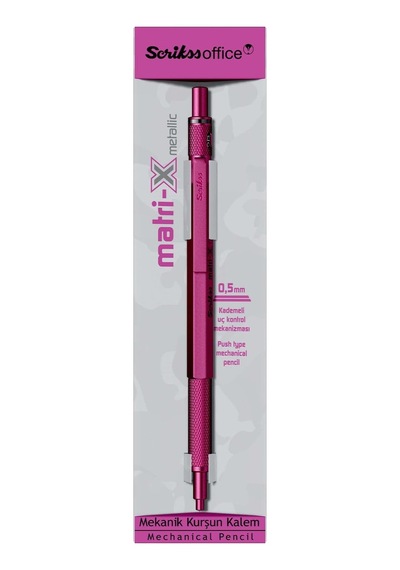 Matri-x Versatil 0.5 Mm Metalik Pembe Şeffaf Amb.