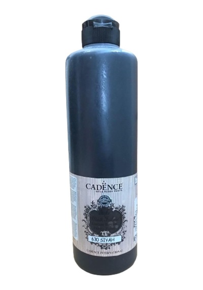 F-630 Siyah Style Mat Kumaş Boyası 500ml Siyah Tek Ebat Tek Renk