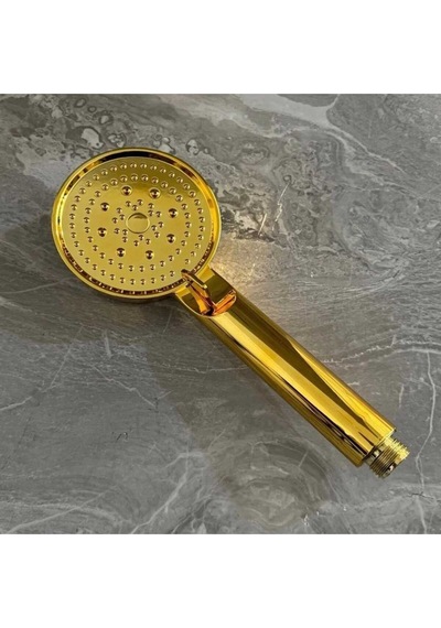 Gold Renkli Modern Duş Başlığı Altın Akrilik Diğer