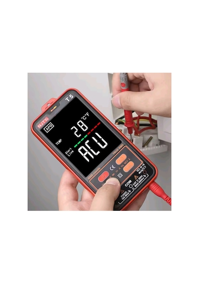 Yemleme Botu Dijital Multimetre Akll Mini Otomotiv Test Cihazi True Rms Ncv Ac Dc Gerilim T5 Njty