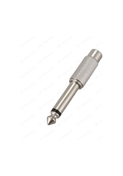Yüksek Kalite Metal 6.35mm Mono Erkek - RCA Dişi Dönüştürücü