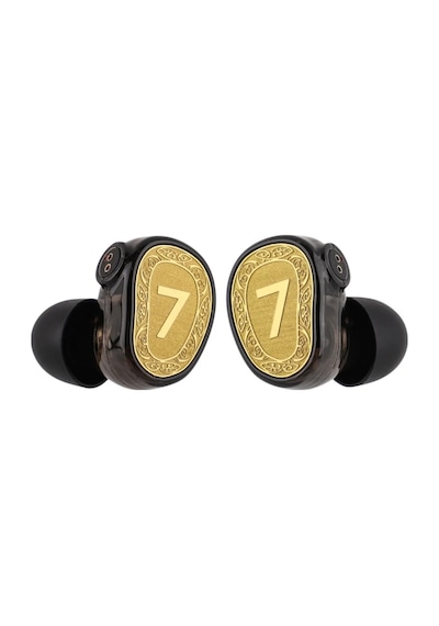 7hz Elua Ultra 10mm + 8mm Çift Dinamik Sürücülü Iem Kulaklık Altın Kulak Içi Kulaklık