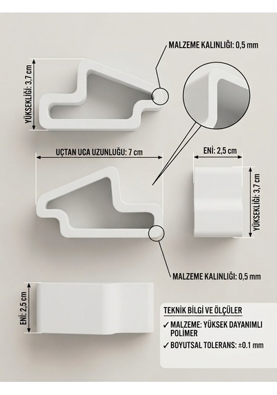 Beyaz 4 Adet Pvc Kapı Ve Pencere Emniyet Stopperi - Rüzgarla Kapanmayı Önleyici, Çocuk & Evcil Hayvan Güvenlik Takozu Çok Renkli Dayanıklı Stopper, 7x3.7cm