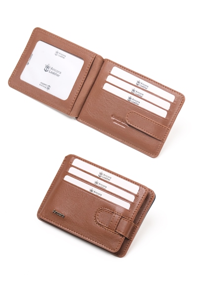 Ancora Leather Hakiki Deri-minimal Tasarım Kartlık-26205-kişiye Özel İsim Baskılı Taba
