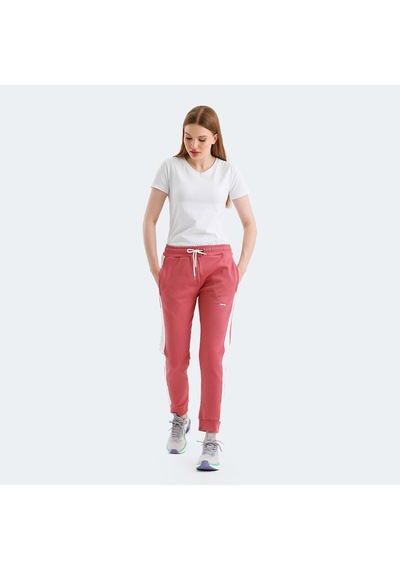 Slazenger VEVA Kadın Cepli Gül Eşofman Altı