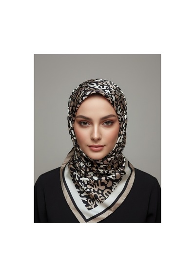 Trend Dijital Baskı Batik Desenli Royan Eşarp Desen 3 Renk 5 Çok Renkli