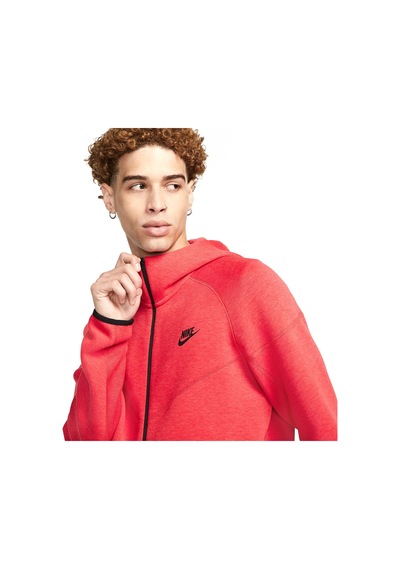 Nike Tech Fleece Erkek Kırmızı Günlük Stil Sweatshirt