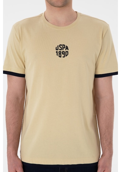 U.S. Polo Assn. Erkek Regular Fit Bisiklet Yaka Açık Haki Tişört 50306900-VR183