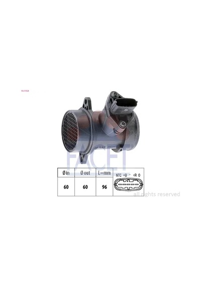 Hava Debimetresi - Fiat Doblo, Panda, Punto, Idea, Palio, Siena - Facet-101158