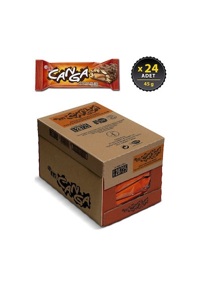 Eti Canga Yer Fıstıklı Karamelli Çikolata Bar 24 x 45 G